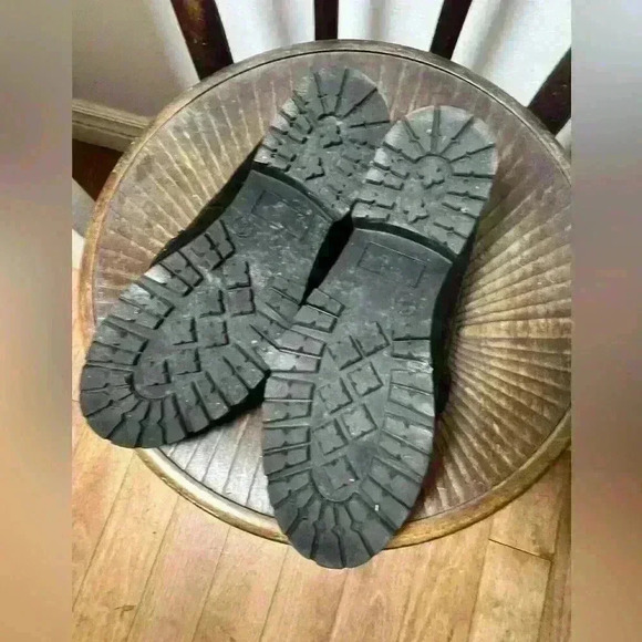 Old navy chunky heel faux leather loafer size 9 - Picture 6 of 6